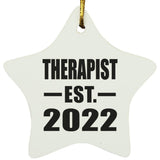 Therapist Established EST. 2022 - Star Ornament