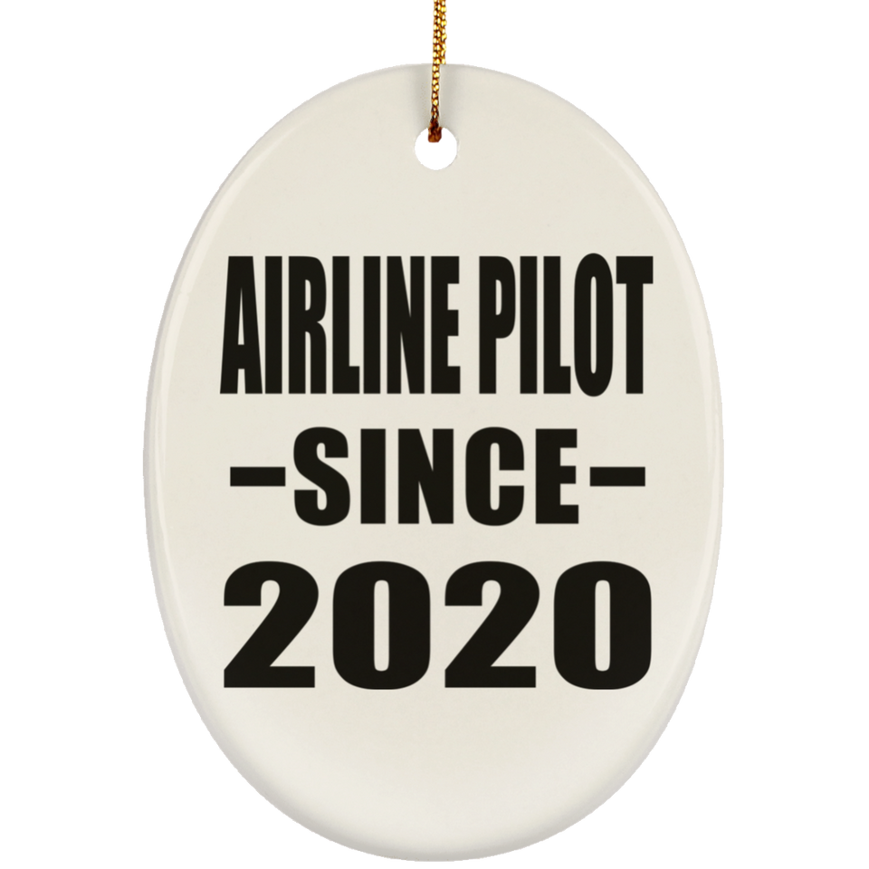 Airline Pilot Since 2020 - Oval Ornament