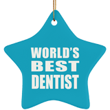 World's Best Dentist - Star Ornament