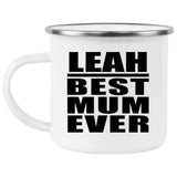 Leah Best Mum Ever - 12oz Camping Mug