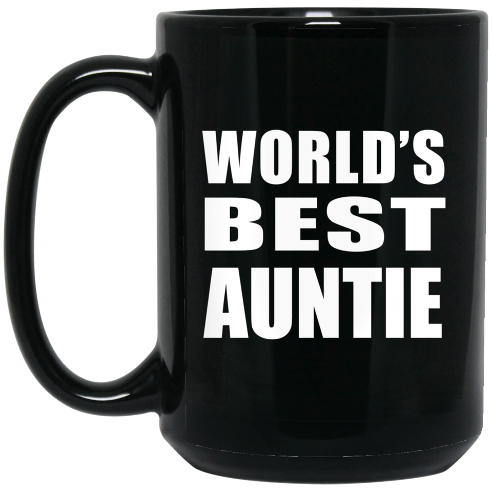 World's Best Auntie - 15 Oz Coffee Mug Black
