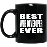 Best Web Developer Ever - 11 Oz Coffee Mug Black