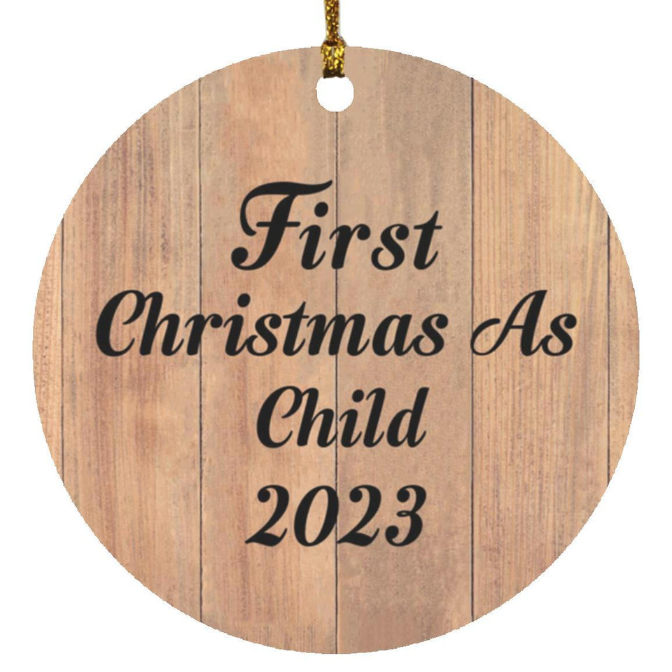 First Christmas As Child 2023 - Circle Ornament C