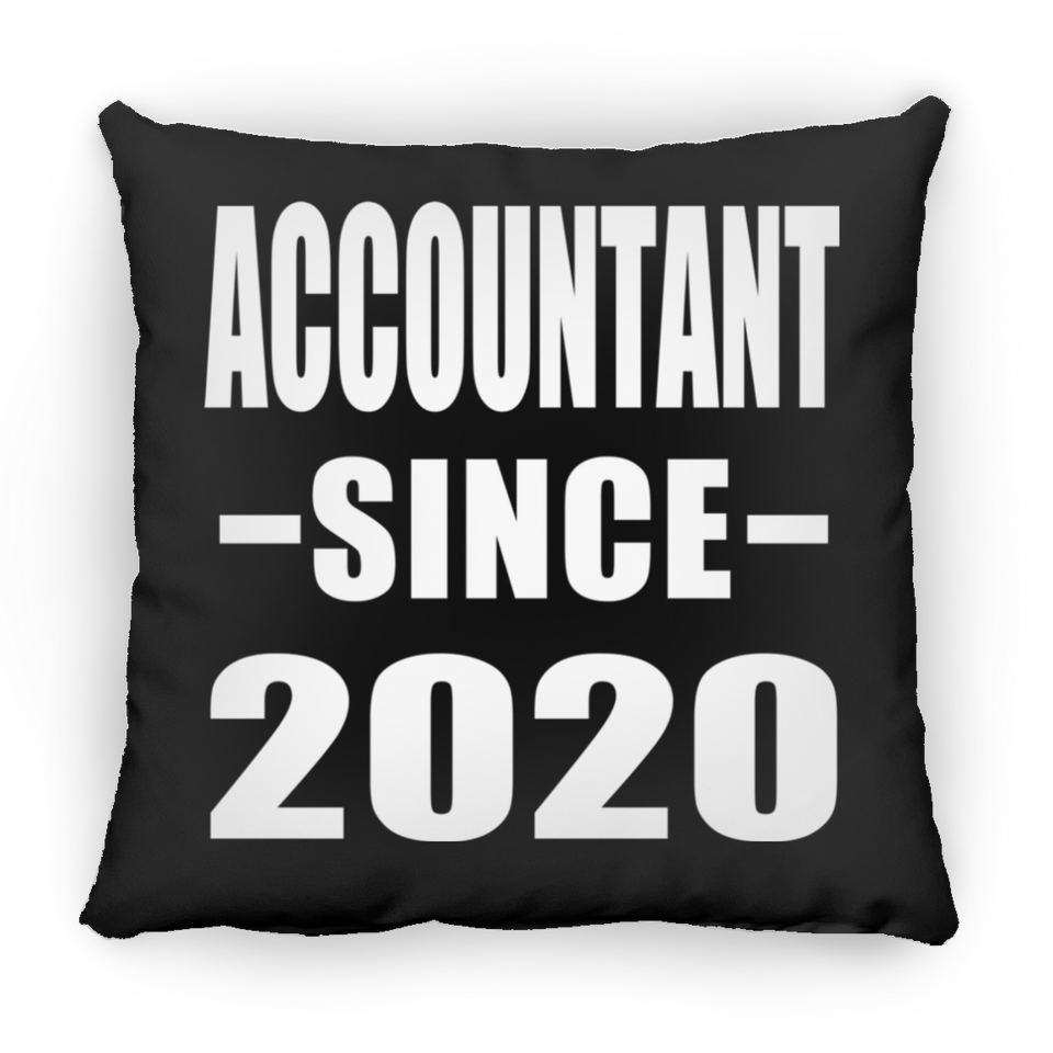 Accountant Since 2020 - Throw Pillow Black