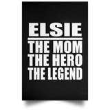 Elsie The Mom The Hero The Legend - Poster Portrait