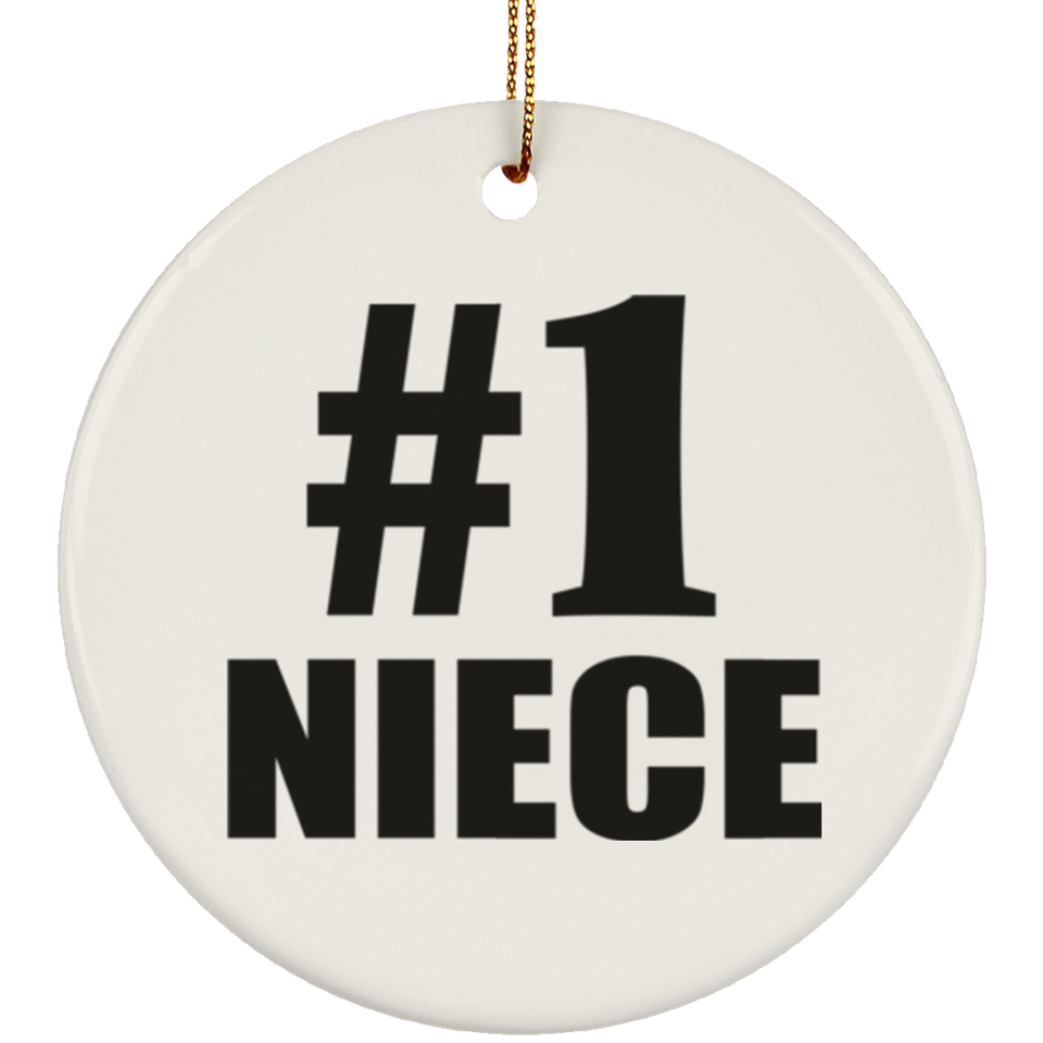 Number One #1 Niece - Circle Ornament