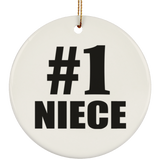 Number One #1 Niece - Circle Ornament