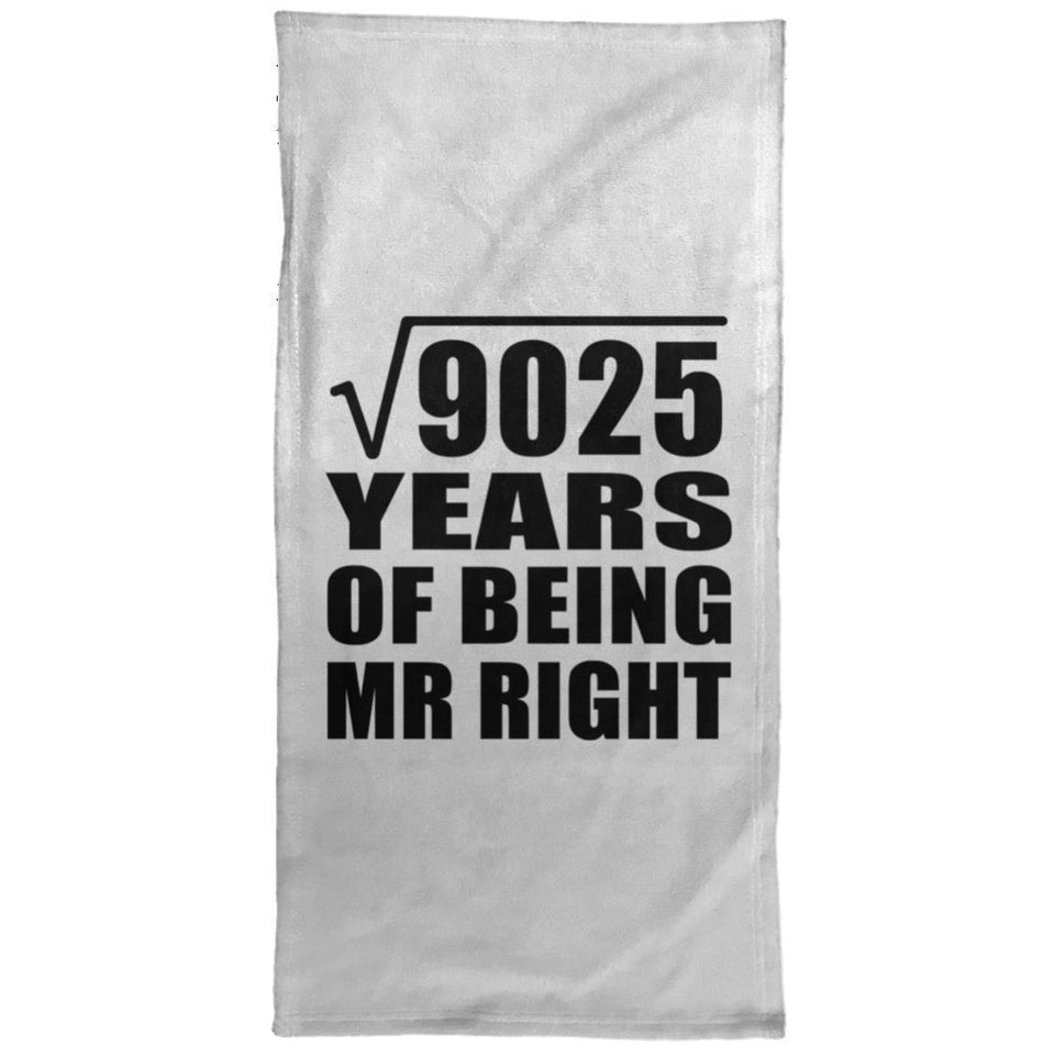 95th Anniversary Square Root of 9025 Years of Being Mr Right - Hand Towel