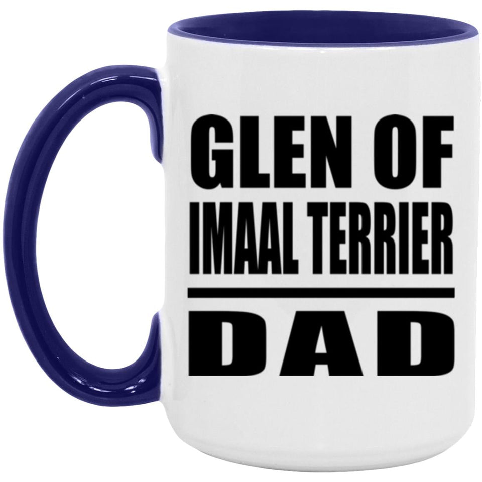 Glen Of Imaal Terrier Dad - 15oz Accent Mug Purple