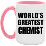World's Greatest Chemist - 15oz Accent Mug Pink
