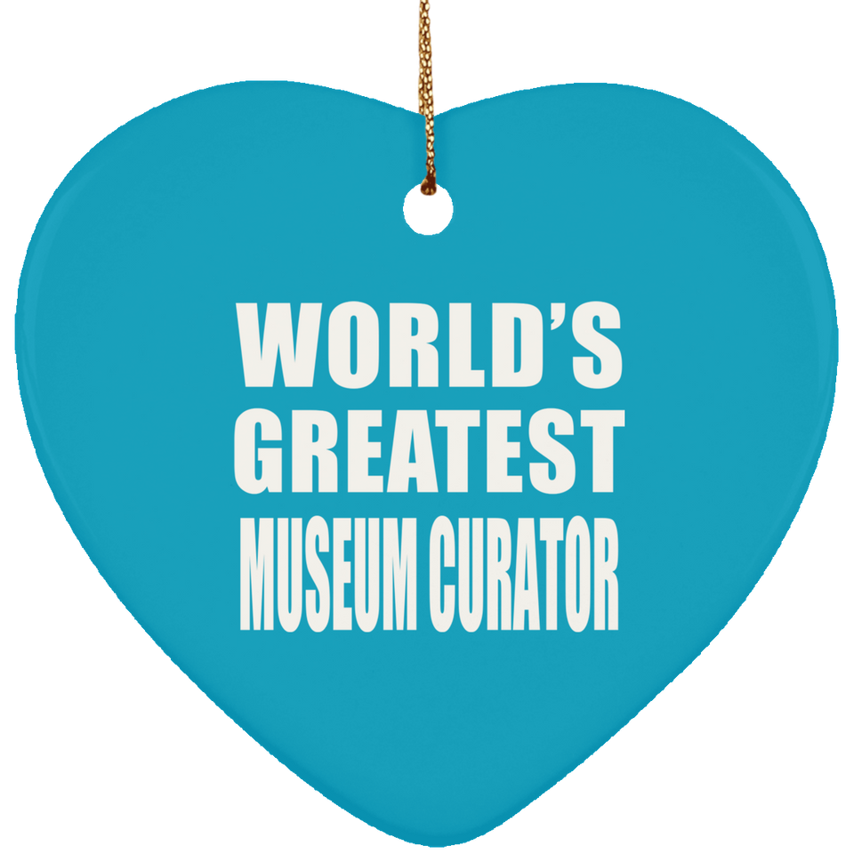 World's Greatest Museum Curator - Heart Ornament