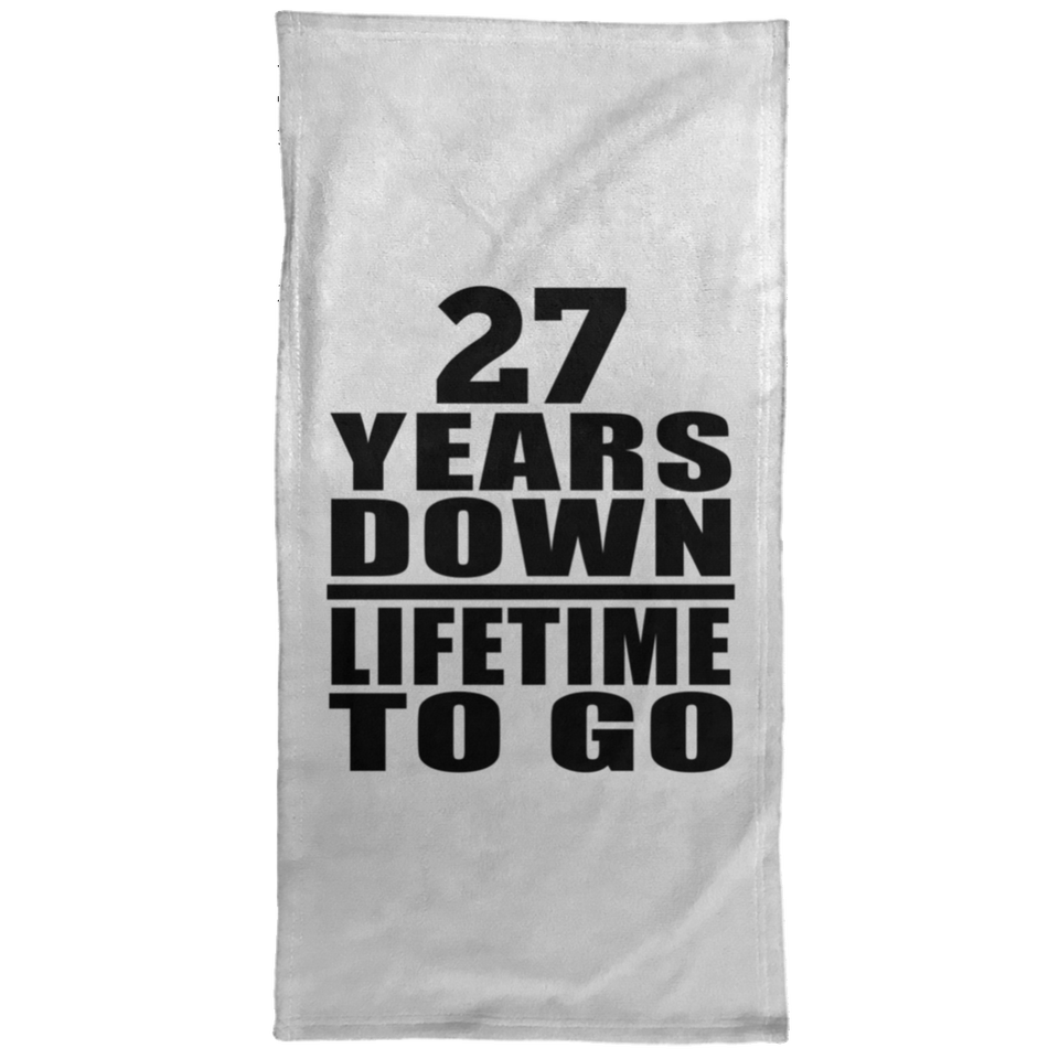 27th Anniversary 27 Years Down Lifetime To Go - Hand Towel