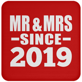 5th Anniversary Mr & Mrs Since 2019 - Drink Coaster