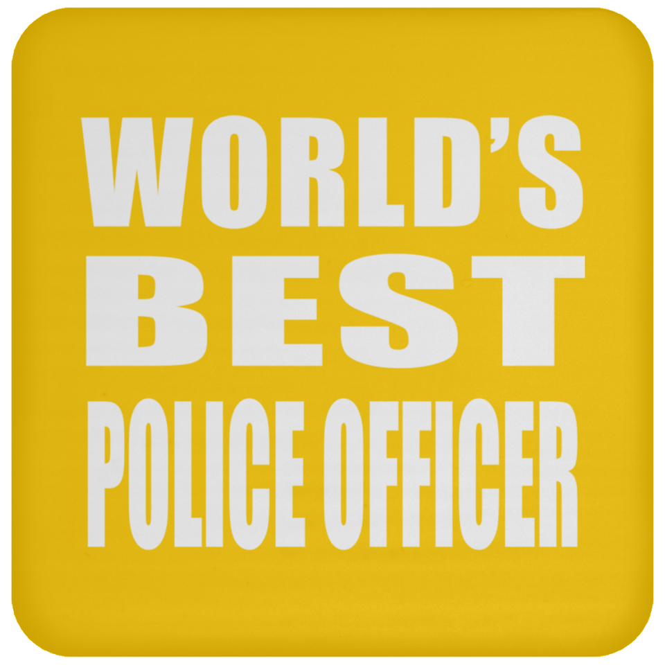 World's Best Police Officer - Drink Coaster