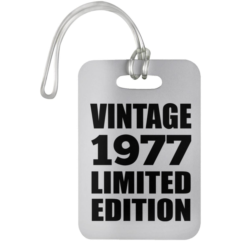 47th Birthday Vintage 1977 Limited Edition - Luggage Bag Tag