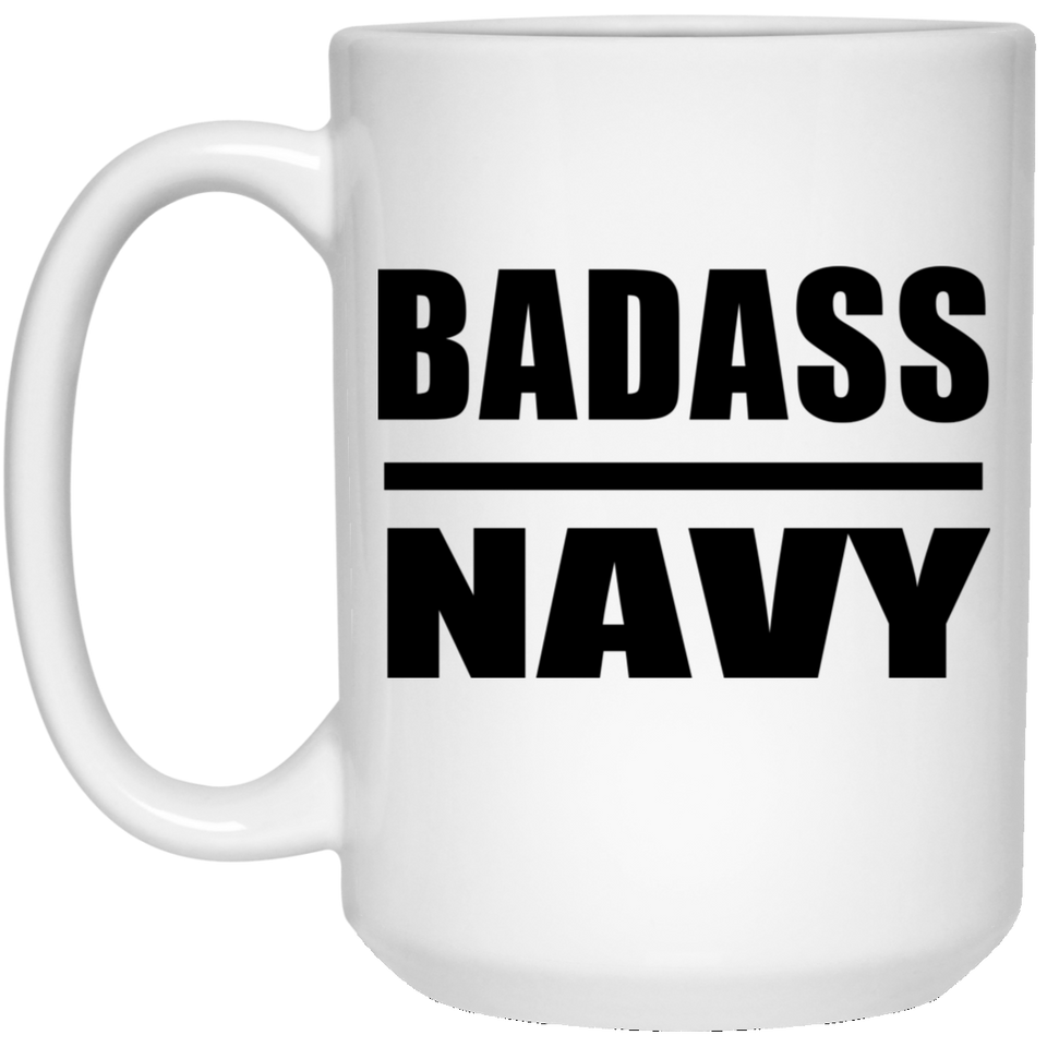 Badass Navy - 15oz Coffee Mug