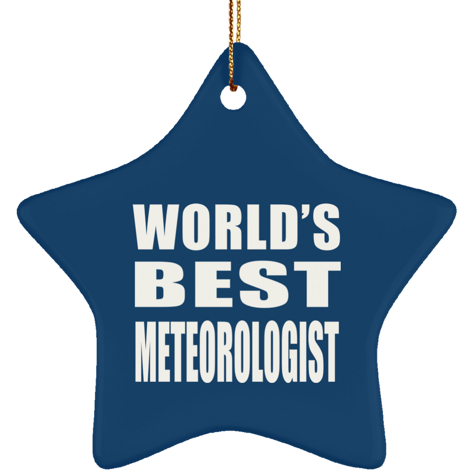 World's Best Meteorologist - Star Ornament