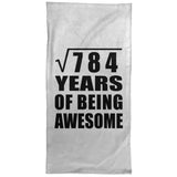 28th Birthday Square Root of 784 Years of Being Awesome - Hand Towel
