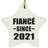 Fiance Since 2021 - Star Ornament