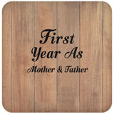 First Year As Mother & Father - Drink Coaster C