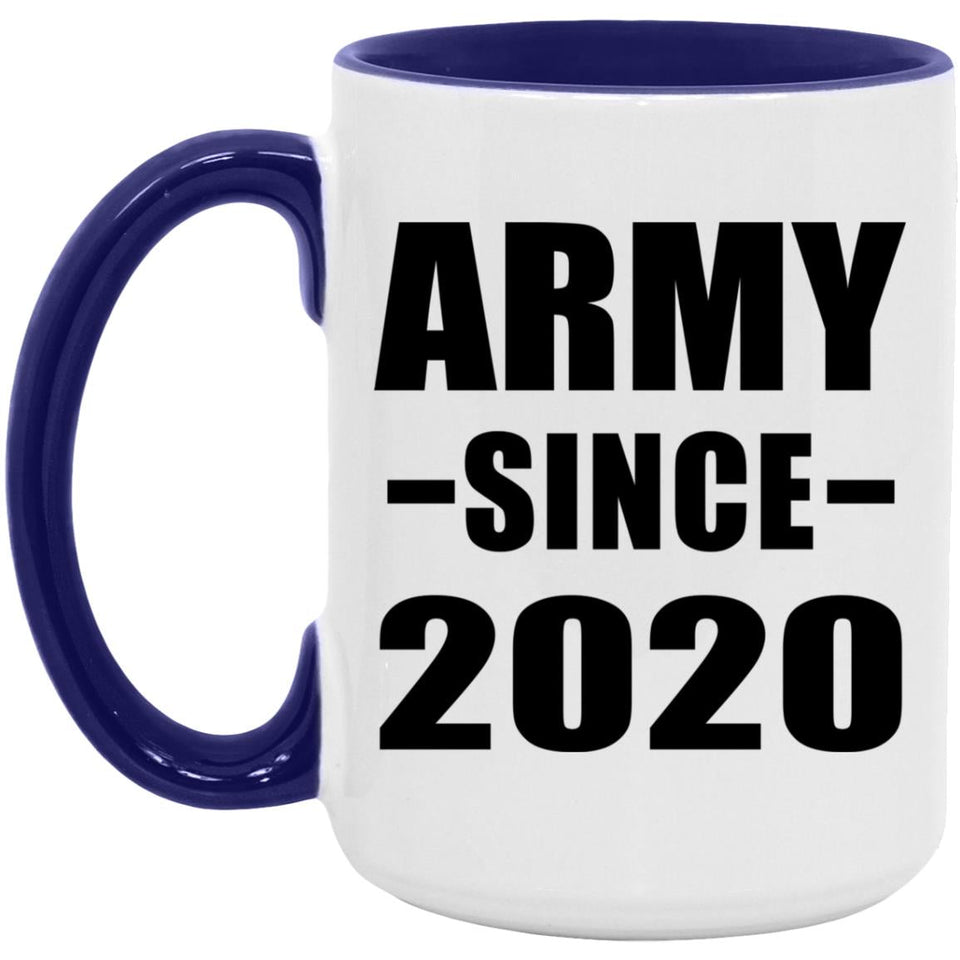Army Since 2020 - 15oz Accent Mug Purple