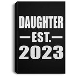 Daughter Established EST. 2023 - Canvas Portrait