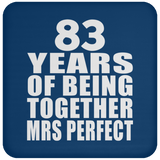 83rd Anniversary 83 Years Of Being Mrs Perfect - Drink Coaster