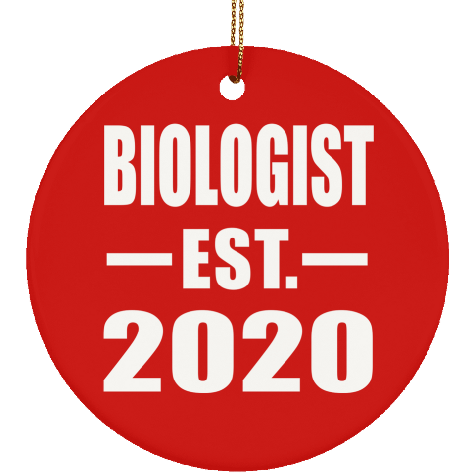 Biologist Established EST. 2020 - Circle Ornament