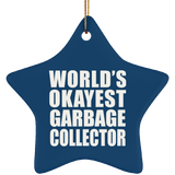 World's Okayest Garbage Collector - Star Ornament