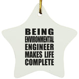 Being Environmental Engineer Makes Life Complete - Star Ornament