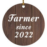 Farmer Since 2022 - Circle Ornament D