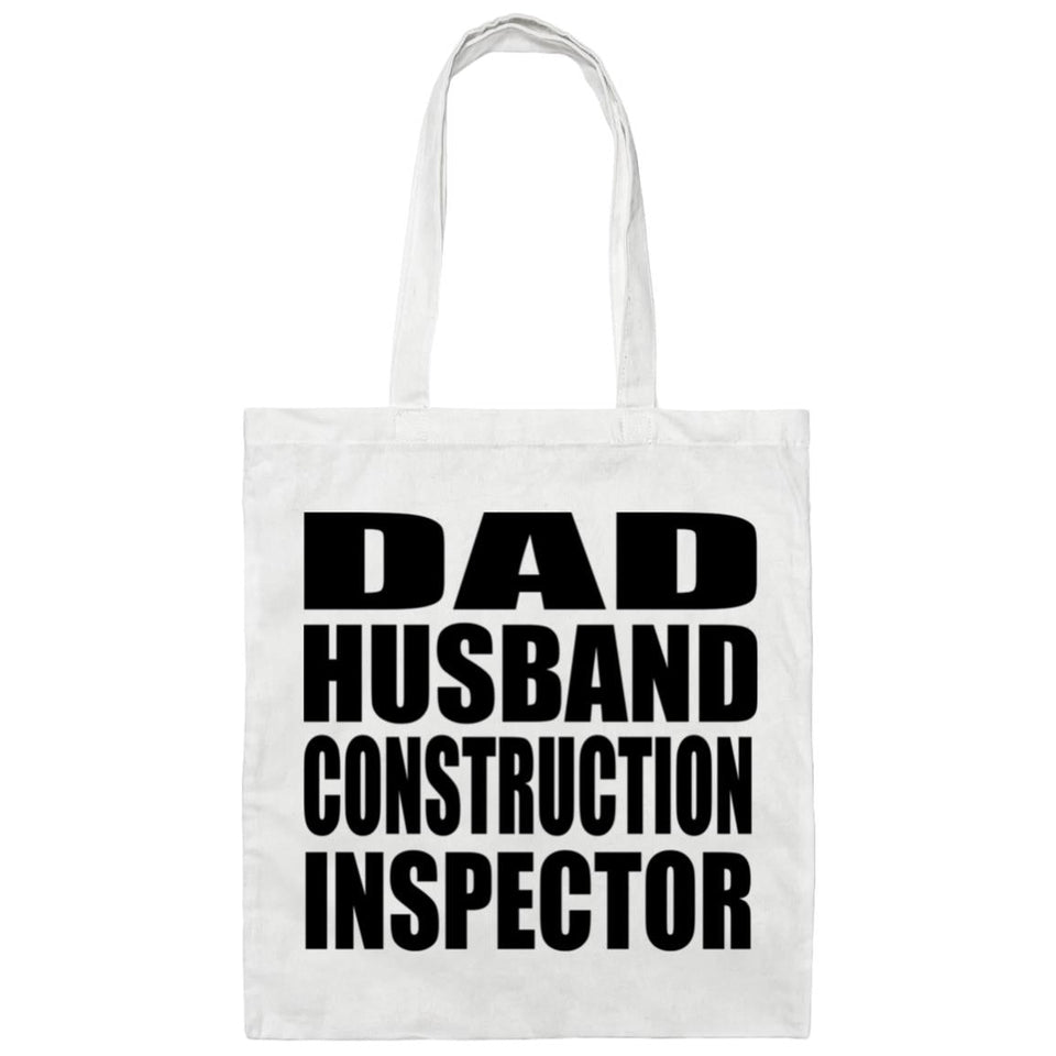Dad Husband Construction Inspector - Tote Bag White