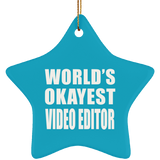 World's Okayest Video Editor - Star Ornament