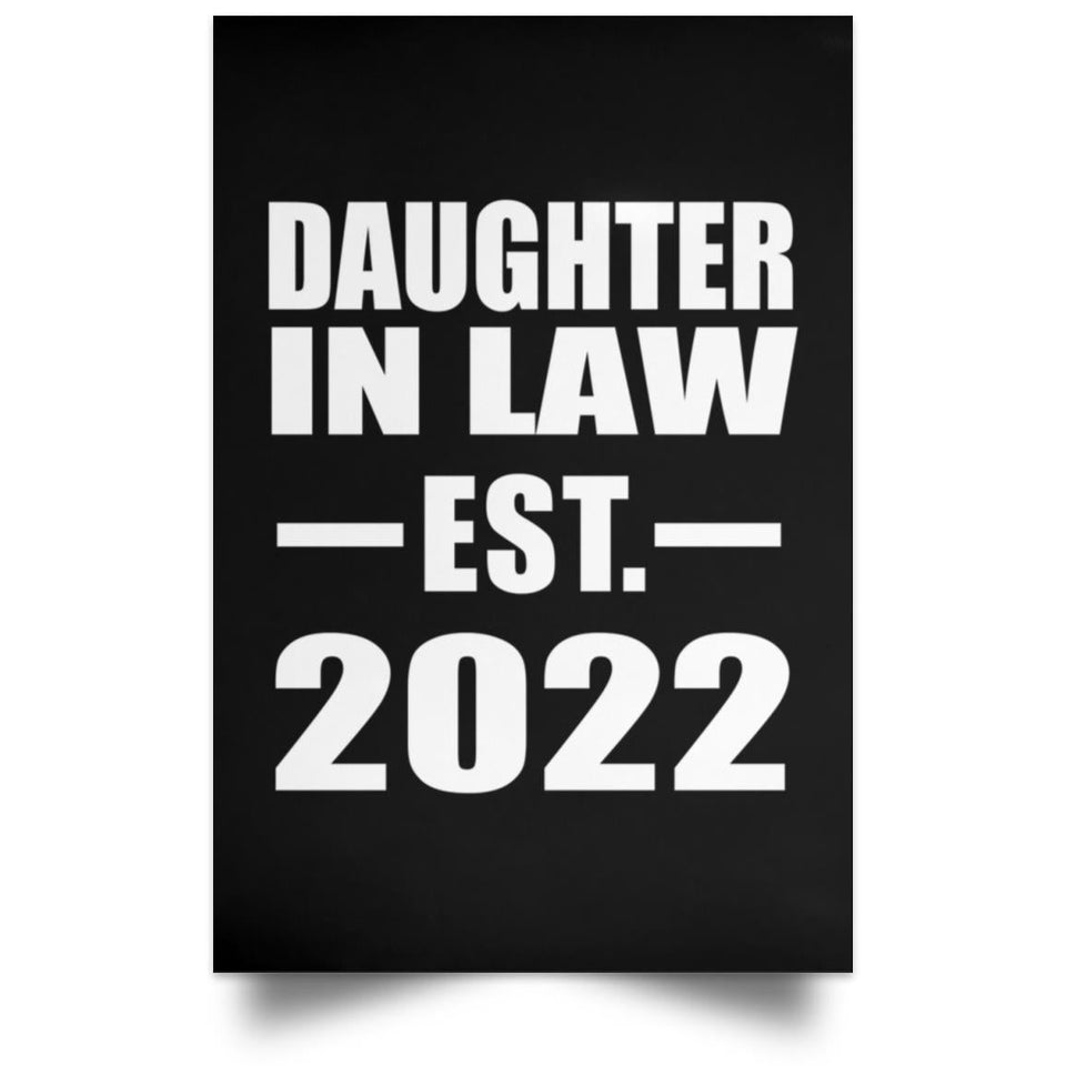 Daughter In Law Established EST. 2022 - Poster Portrait