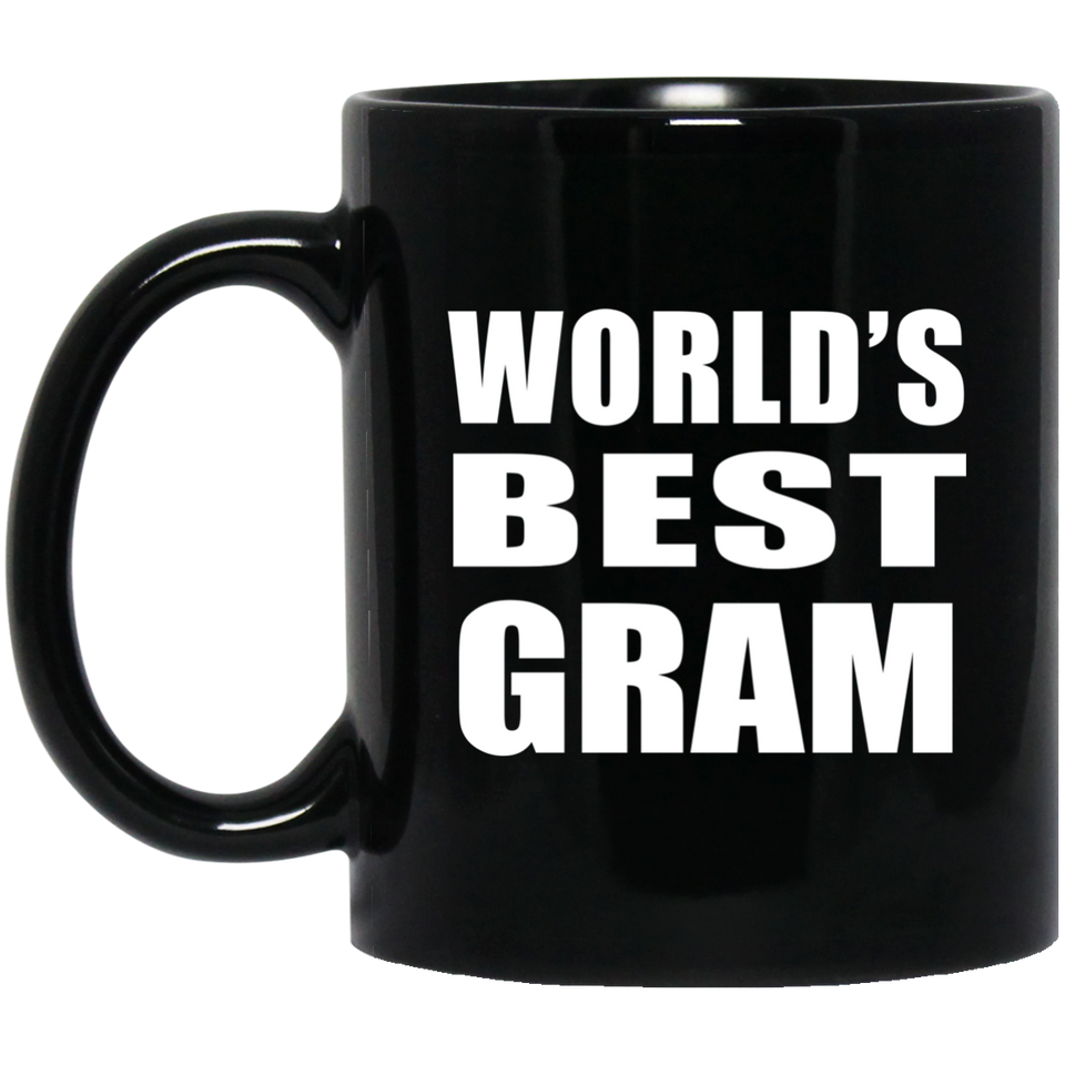 World's Best Gram - 11 Oz Coffee Mug Black