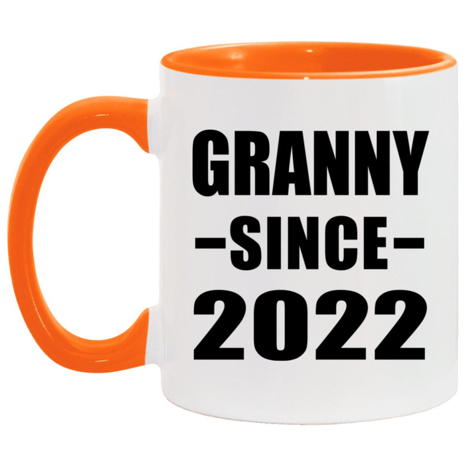 Granny Since 2022 - 11oz Accent Mug Orange