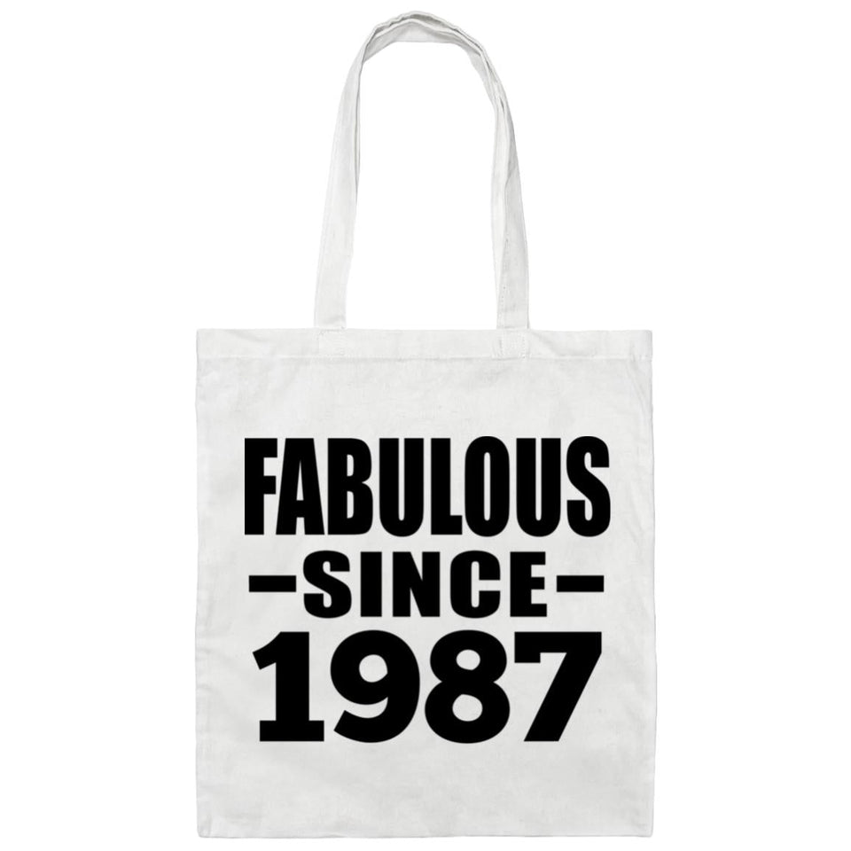 37th Birthday Fabulous Since 1987 - Tote Bag White