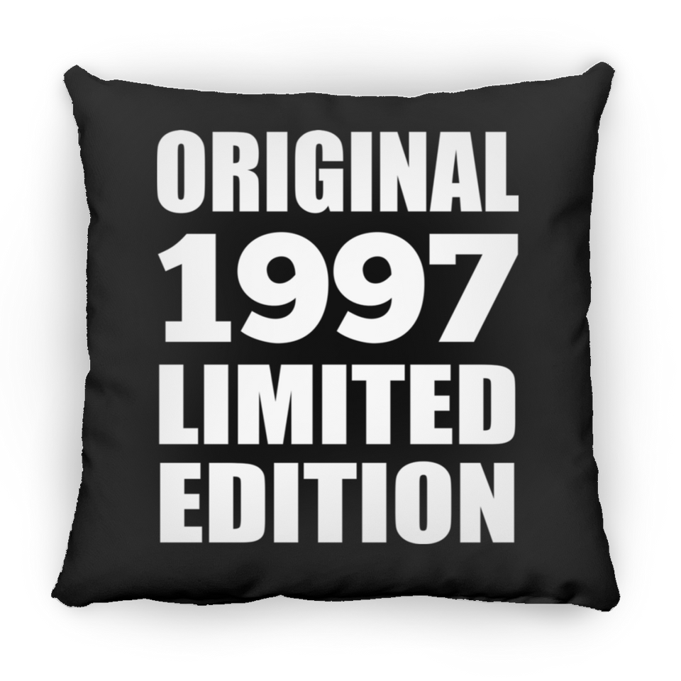 27th Birthday Original 1997 Limited Edition - Throw Pillow Black