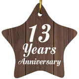 13th Anniversary 13 Years Anniversary - Star Ornament D