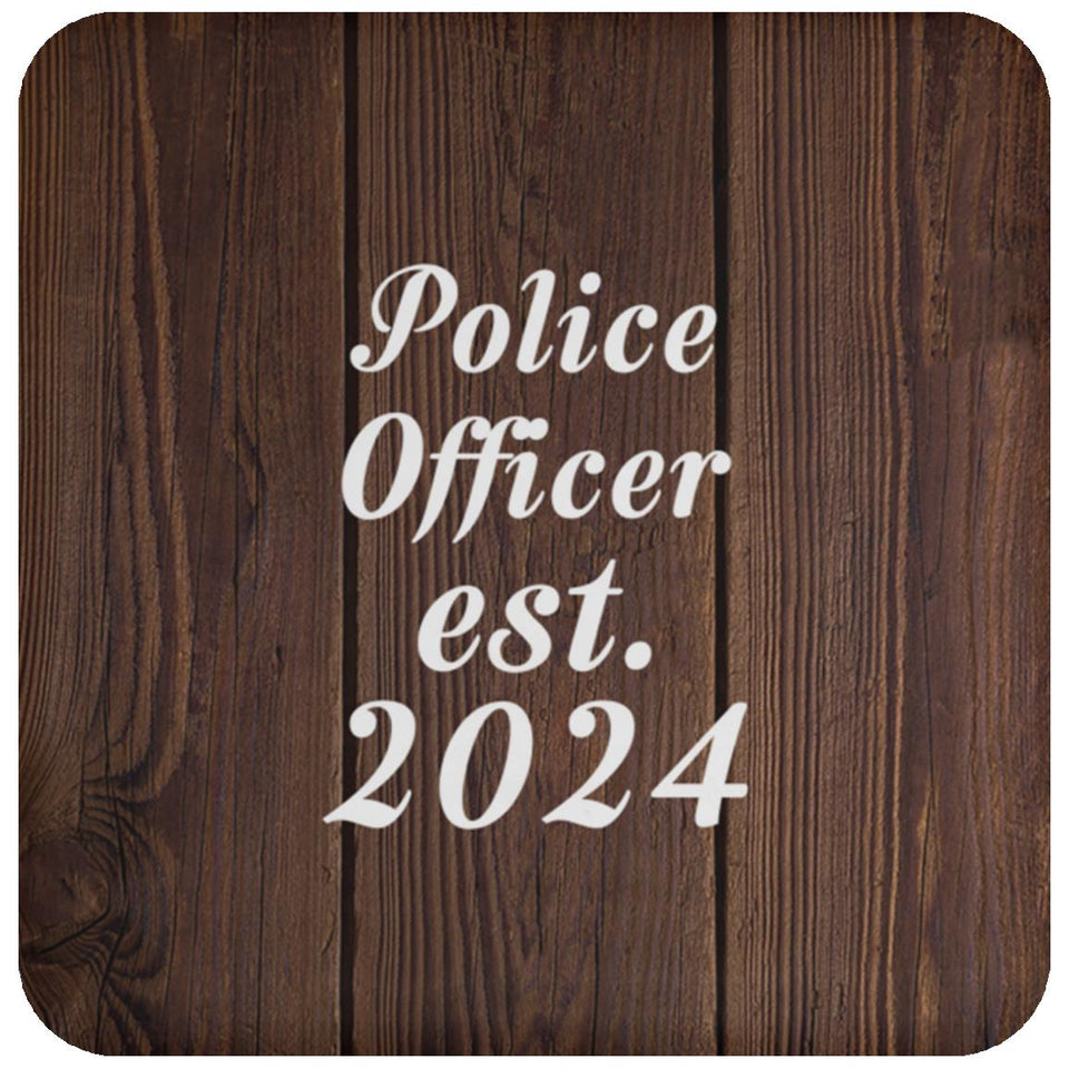 Police Officer Established Est. 2024 - Drink Coaster D