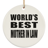 World's Best Mother In Law - Circle Ornament