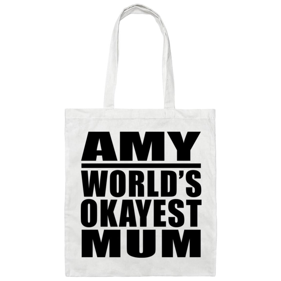 Amy World's Okayest Mum - Tote Bag White