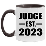 Judge Established EST. 2023 - 11oz Accent Mug Black