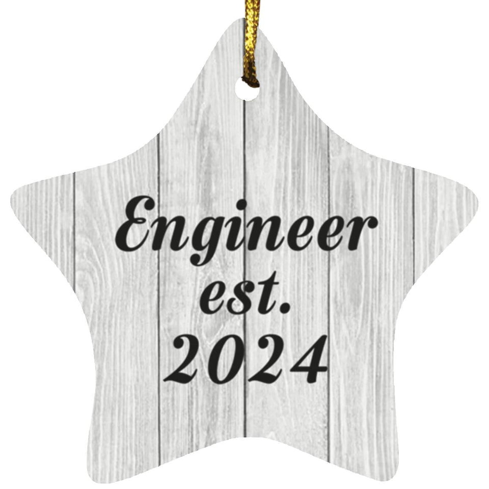 Engineer Established Est. 2024 - Star Ornament F