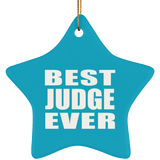 Best Judge Ever - Star Ornament