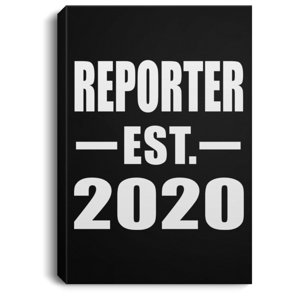Reporter Established EST. 2020 - Canvas Portrait