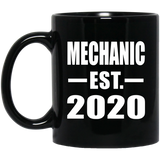 Mechanic Established EST. 2020 - 11oz Coffee Mug Black