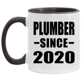 Plumber Since 2020 - 11oz Accent Mug Black