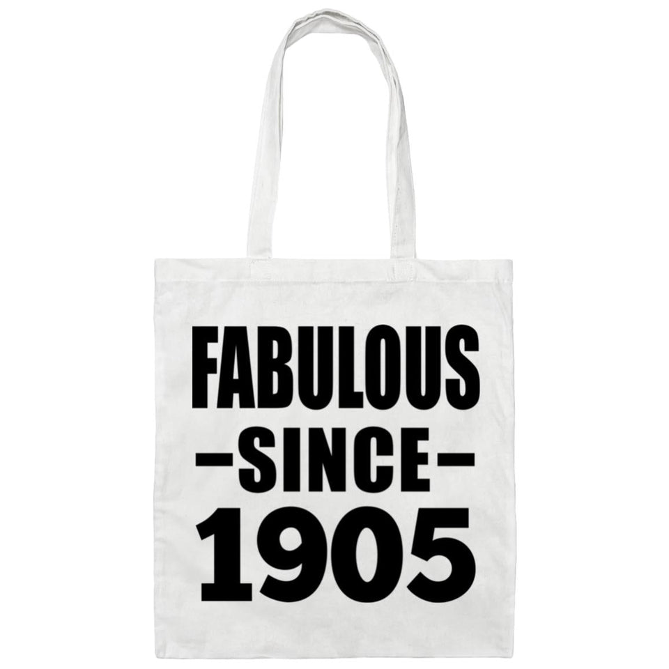 119th Birthday Fabulous Since 1905 - Tote Bag White