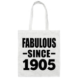 119th Birthday Fabulous Since 1905 - Tote Bag White